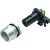 M12, series 763, Automation Technology - Sensors and Actuators - ---integrated socket, angled