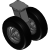 294 Series - Cantilever-Style Dual Wheel Pneumatic Casters