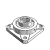 IP-142 - Flange Bearings - Four-Bolt Flange, Thermoplastic