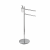AV085E - Stand with 2 towel holders and transparent glass soap dispenser and dish included
