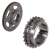 MAE-ZKR-ZRT-16B-2 - Double Sprockets ZRT for Taper Bushes, ISO 16 B-2, Pitch 1“ x 17.02 mm