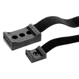 80900 - Bracket with hook and loop fastener for screw mounting