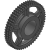 06B-3 (9,525 x 5,72 mm) - Taper bored cast iron sprockets (DIN 8187 ISO/R 606)