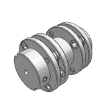 SDA-64 - Double Disk Type Coupling / Set Screw Type / Flange Type / Lengthy Middle Body Type