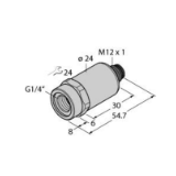 6836444 - Pressure Transmitter, With Voltage Output (3-Wire)