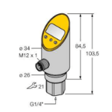 6833304 - Pressure sensor, With Analog Output and PNP/NPN Transistor Switching Output, Out